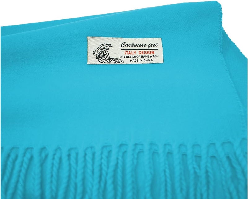 Glory Max Unisex Plain Solid Color Winter Scarf Cashmere Feel Soft Classic 72"x12" - Image 2